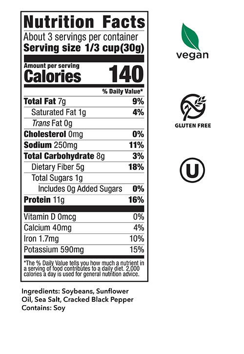 Sea Salt & Cracked Pepper Nutrition Facts