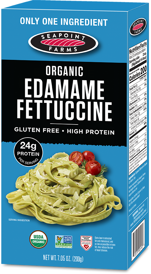 Organic<br> Edamame Fettuccine