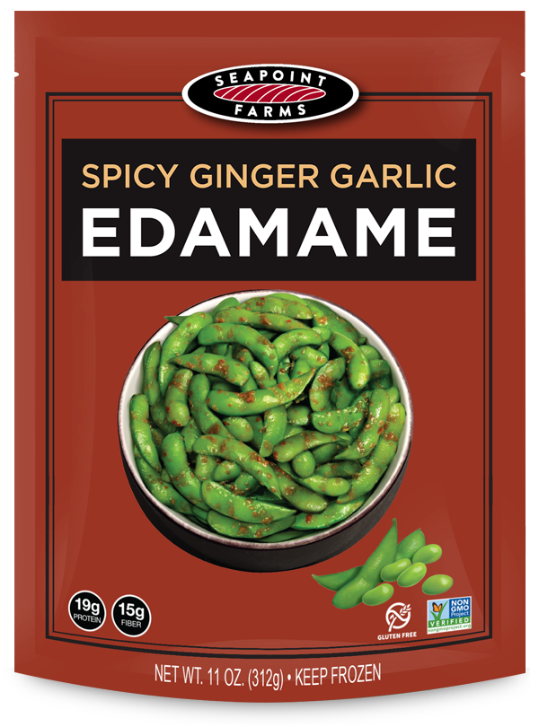 Spicy Ginger Garlic Edamame