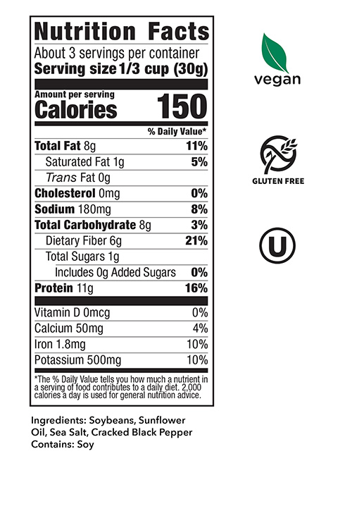 Sea Salt & Cracked Pepper Nutrition Facts